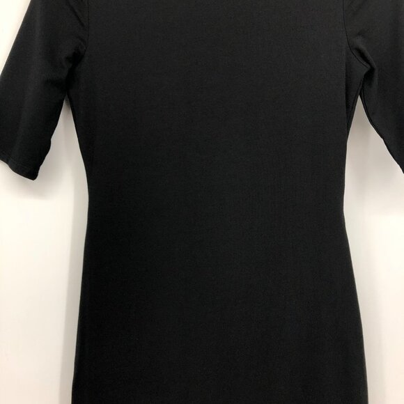 NWT Guess Half Sleeve Arjean Ruched Little Black Dress SP - Picture 11 of 14